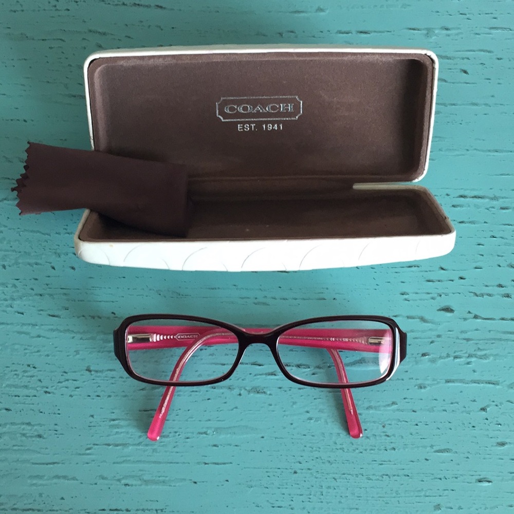Coach eyeglasses with case